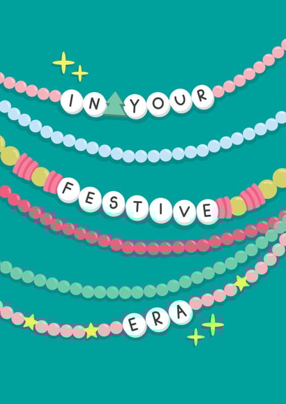 Cute Christmas Card - Taylor Swift - Friendship Bracelets created by Jessica Rachel Sharp