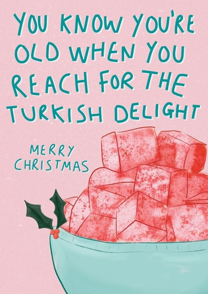 Funny Christmas Card - Turkish Delight created by Sweetlove Press