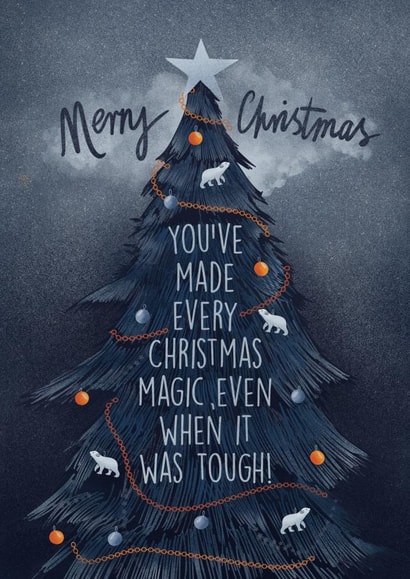 Heartfelt Christmas Card – You've Made Every Christmas Magic - Christmas Tree created by Kasia Cards