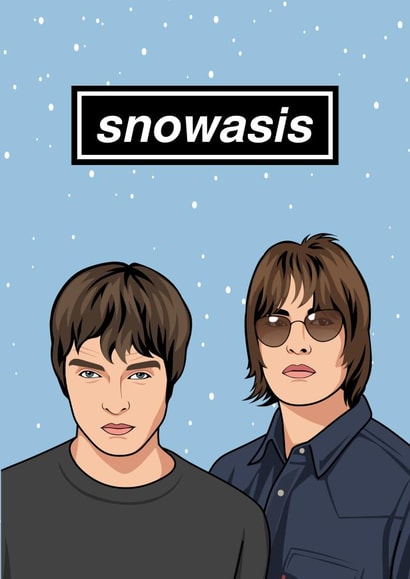 Funny Christmas Card - Oasis - Snowasis created by Sundiva Designs