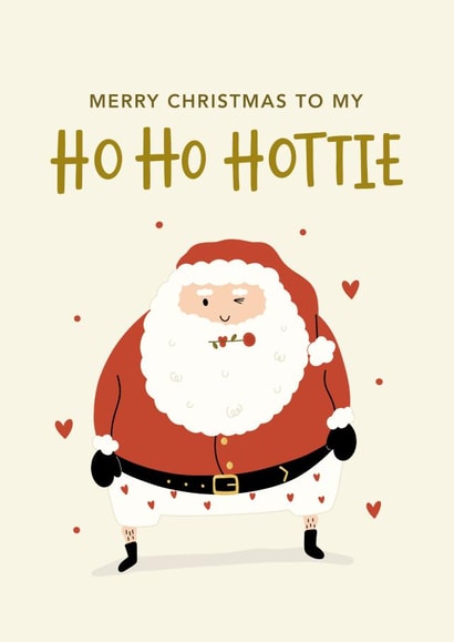 Funny Christmas Card - Significant Other - Santa - Hottie created by Abbie Imagine