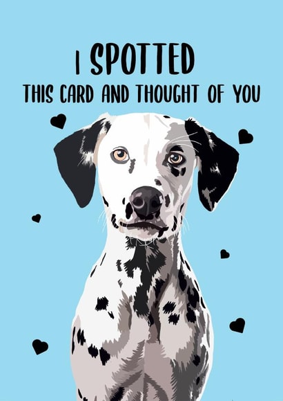 Cute Anniversary Card - Dalmatian - I Spotted This Card created by BB Designs