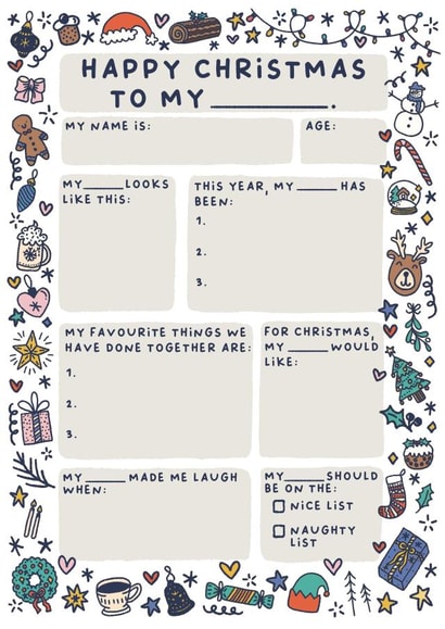 Cute Birthday Card - Personalised Card For Children - Doodles created by Sarah Harding