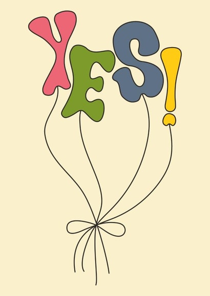Retro Congratulations Cards - Yes! - Balloons created by racwo_shows