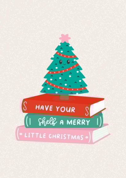 Cute Christmas Card - Books - Tree created by Fierce and Fred
