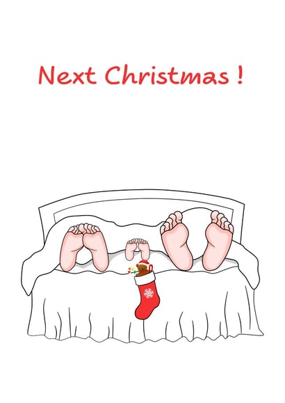 Cute Christmas Card - Next Christmas! - Expecting created by Swizzoo