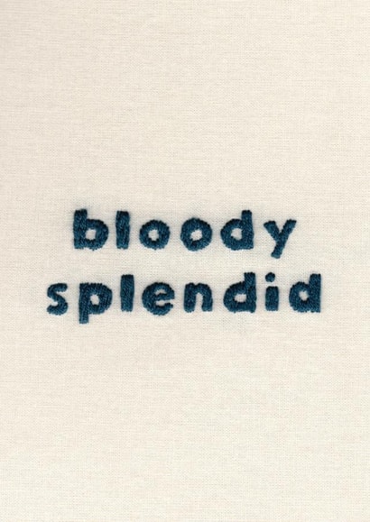 Cute Congratulations Card - Bloody Splendid - Embroidery created by Sparklymouse