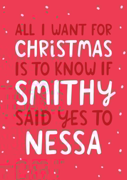 Funny Christmas Card - Gavin & Stacey - Smithy & Nessa created by The Cake Thief