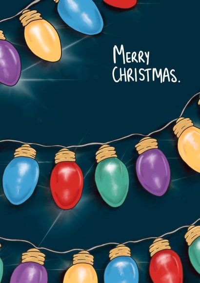 Bright and colourful Christmas lights created by Lucy Driver