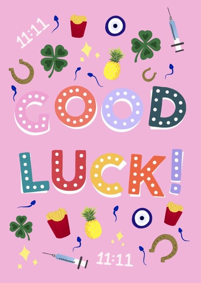Lucky Charm Good Luck IVF Card created by Paper Wishes Co