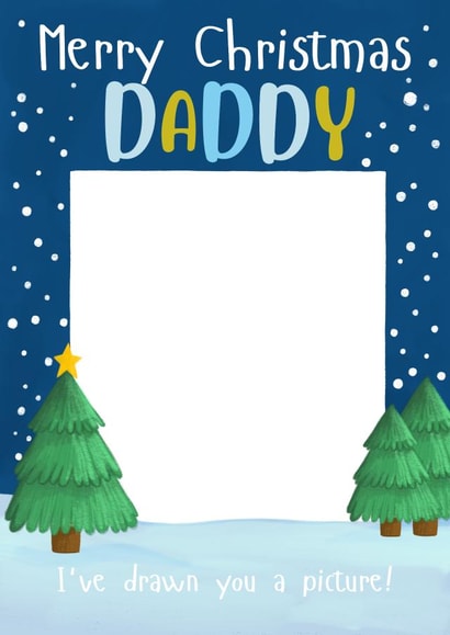 Cute Christmas Card - For Daddy - Drawing Card created by Sian Moore Illustration