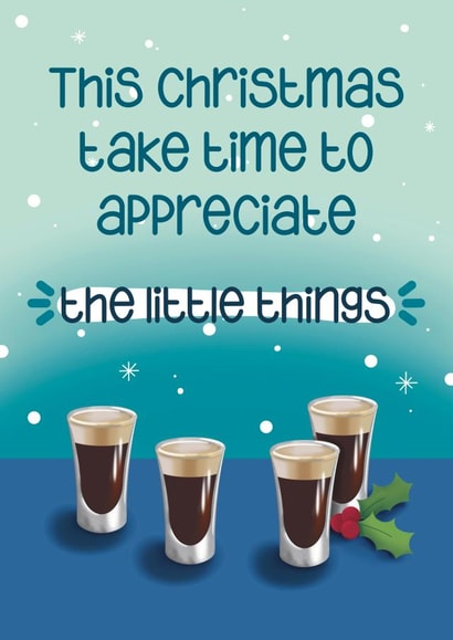 Funny Christmas Card - Baby Guinness - Little Things created by Presents Felt