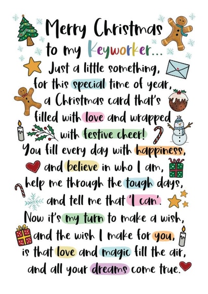 Heartfelt Keyworker Nursery Teacher Christmas Poem created by And You Can Quote Me