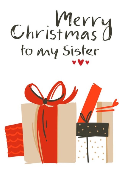 Merry Christmas Sister created by Chasing Cards