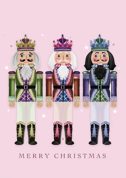 Classic Christmas Card - Nutcrackers - Festive created by Samantha Hart