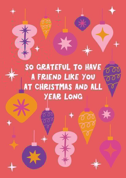 Colourful Christmas card for celebrate your friend created by Xoxo Designs by Ruth 