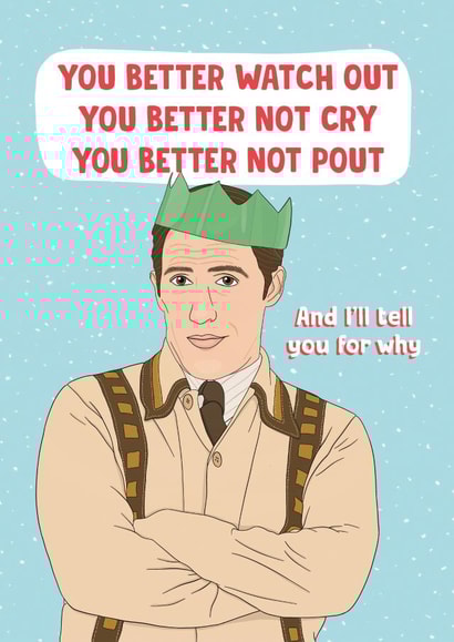 Funny Gavin and Stacey Christmas Card - Uncle Bryn - Welsh Christmas created by Bonne Nouvelle