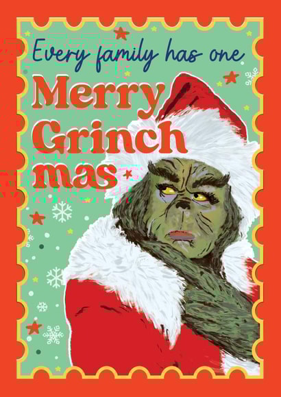 Funny Christmas Card - The Grinch created by Foggish