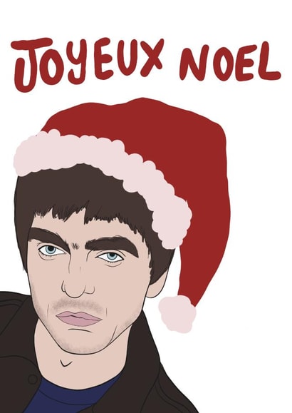 Funny Christmas Card - Noel Gallagher - Joyeux Noel created by Drawgina