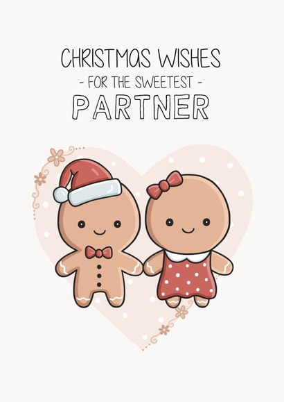 Cute Christmas Card - Partner - Gingerbread created by Creaternet