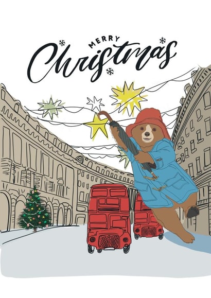 Cute Paddington at Christmas - London Xmas lights - Oxford street created by KitRex Designs