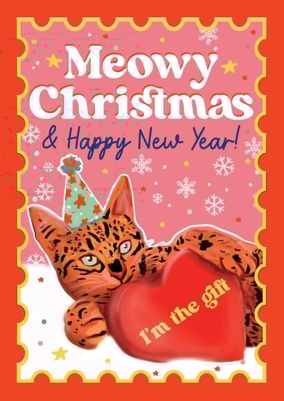Funny Christmas Card - Meowy Christmas created by Foggish