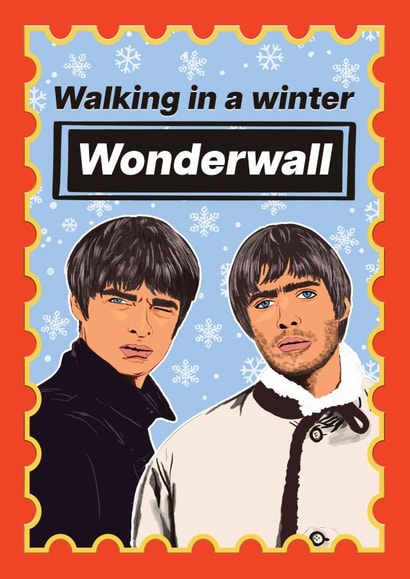 Funny Christmas Card - Oasis - Wonderwall created by Foggish