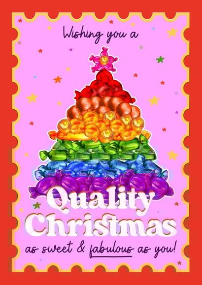 Cute Christmas Card - Quality Street - LGBTQ+ created by Foggish