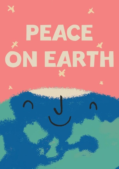 Cute Christmas Card - Peace On Earth created by Hole in my Pocket