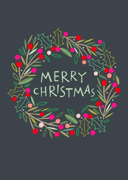 Merry Christmas wreath created by Pablo and Pickle Studio