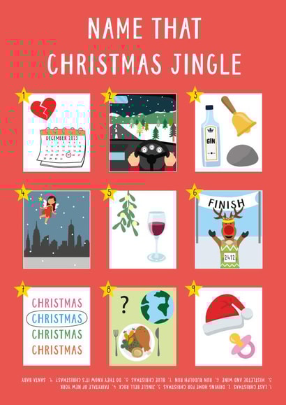 Funny Christmas Card - Name That Christmas Jingle - Christmas Song Quiz created by Helen Richmond
