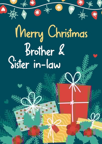 Merry Christmas to my Brother and Sister in law created by Geordies Love Gin