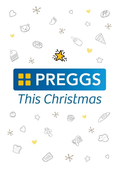 Funny Christmas Card - Pregnant This Christmas - Greggs created by Superlush Cards