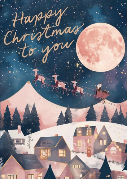 Pretty Christmas Card - Night Sky created by Feel Good Supplies