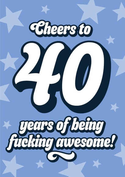 Classic Birthday Card - 40th - For Him created by Blush & Blossom