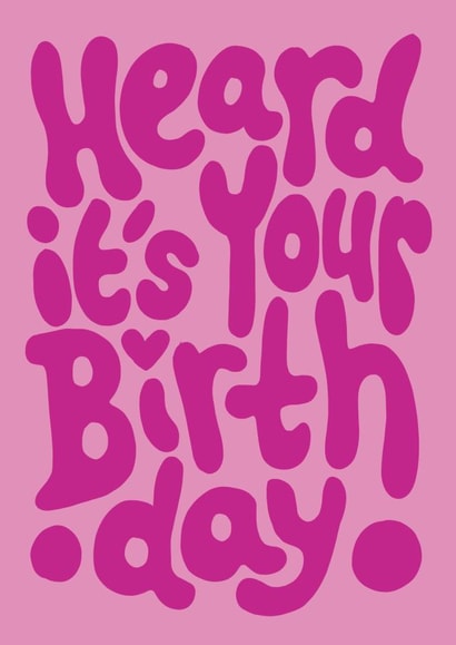 Fun Birthday Card - For Her - Typography created by Brand13