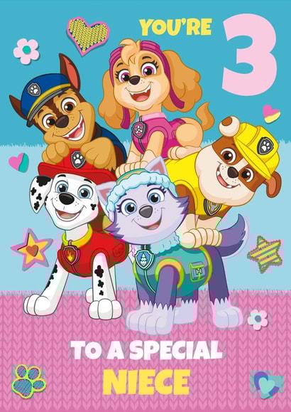 Paw Patrol 3rd Birthday Card for Niece created by Danilo