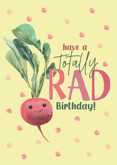 Cute Birthday Card - Totally Rad created by Michelle Khoury
