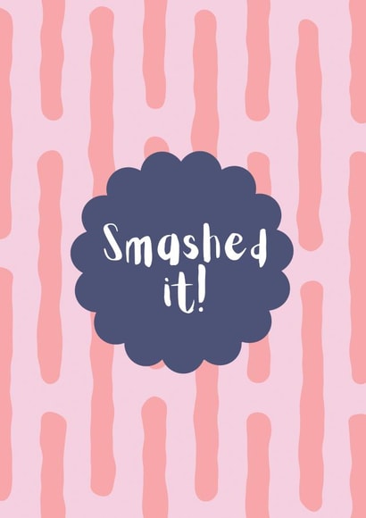 Classic Congratulations Card - Smashed It - Illustration created by Star Studio