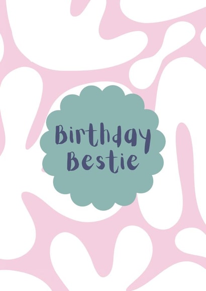 Modern Birthday Card - For Her - Bestie created by Star Studio