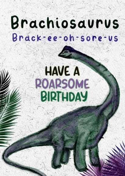 Cute Birthday Card - For Him - Dinosaur created by Toni Emmery - LillieBee Designs 