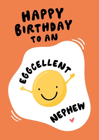 Cute Birthday Card - Egg - For Nephew created by Fliss Muir