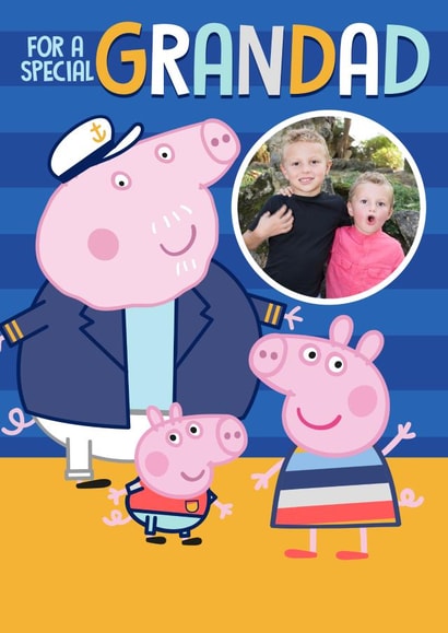 Personalised Peppa Pig Grandad Birthday Photo Card created by Danilo