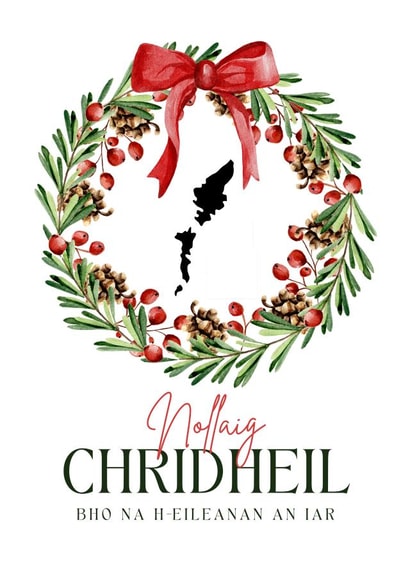 Christmas card from the Western Isles - Na h-Eileanan an Iar created by Cairtean le Sarah