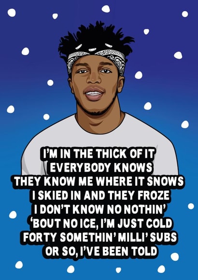 Funny Christmas Card - KSI - Thick Of It Song created by All Things Banter
