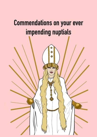 Congratulatory wedding card created by Asenna Emre