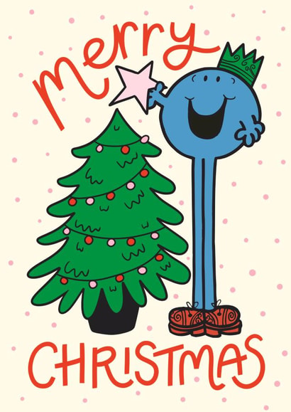 Cute Christmas Card - Mr. Tall - Mr. Men created by Mr. Men