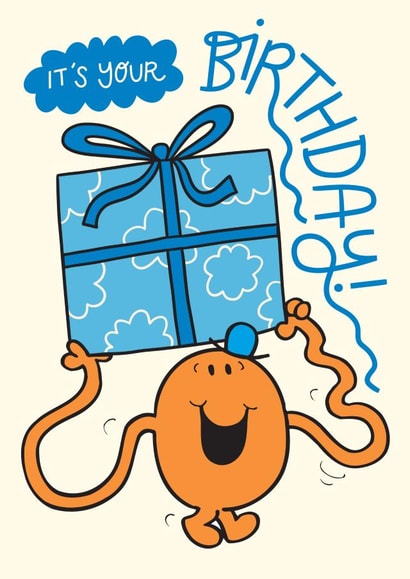 Cute Birthday Card - Mr. Tickle - Mr. Men created by Mr. Men