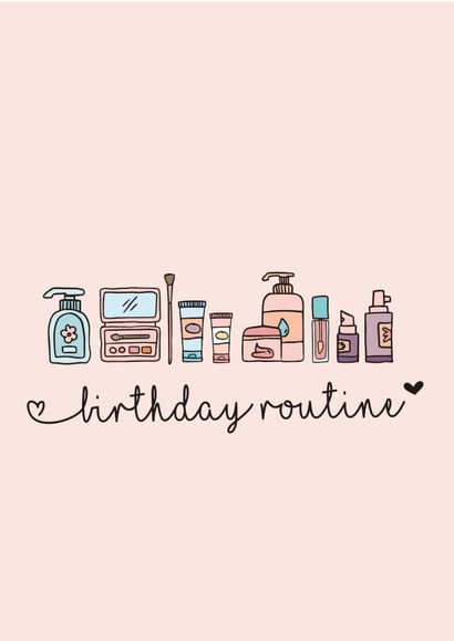 Cute Birthday Card - For Her - Birthday Routine created by Rulu