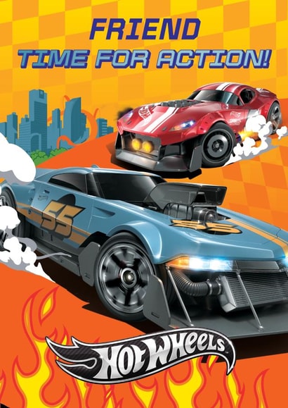 Hot Wheels Birthday Card for Friend – Time for Action! | thortful